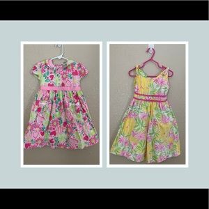 Two Vintage Lily Pulitzer 4T Dresses